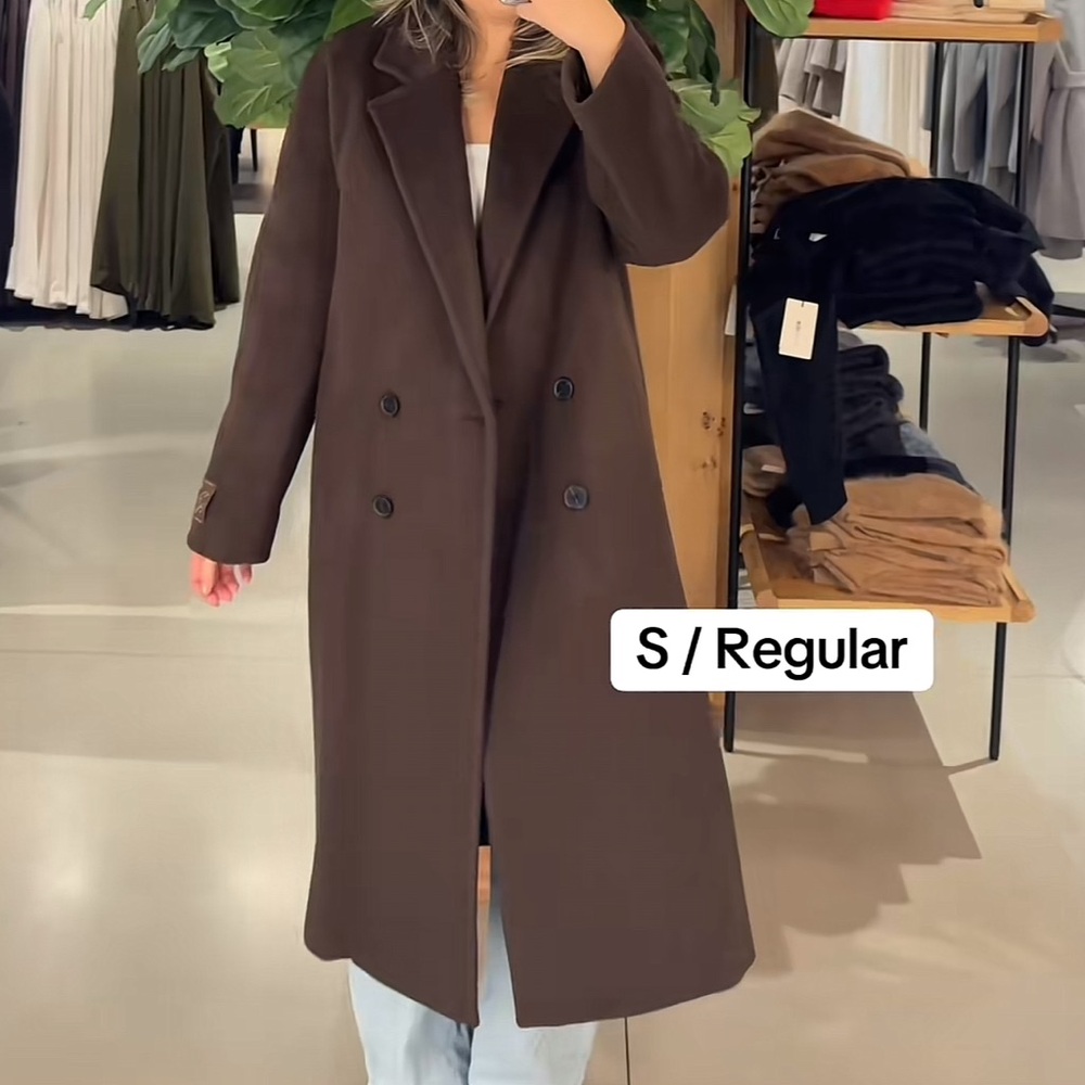 Aritzia Slouch Coat ReCamel Wool 🤎